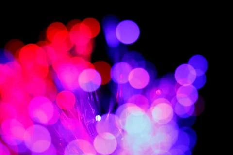 Defocused abstract background of fiber optic cables Stock Photos