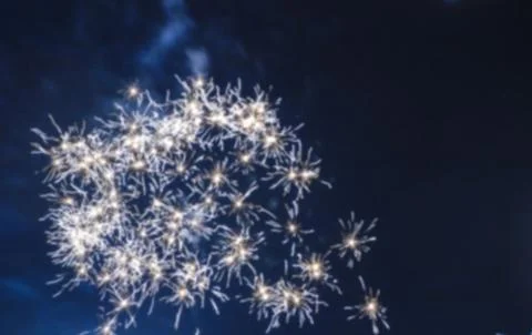 Defocused abstract background of fireworks 스톡 사진