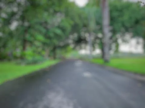 Defocused abstract background of Jogging track in one of the Denpasar (Bali)  Stock-Fotos