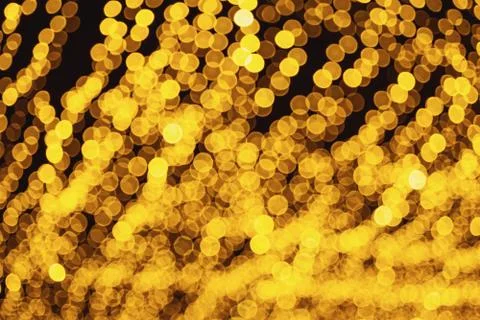 Defocused abstract bokeh pattern from lighting decor for background. Stock Photos