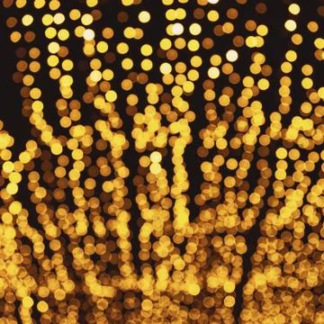 Defocused abstract bokeh pattern from lighting decor for background. Stock Photos