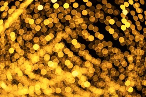 Defocused abstract bokeh pattern from lighting decor for background. Stock Photos