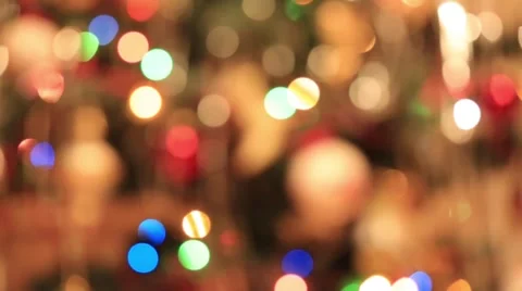 Defocused abstract christmas lights Stock Footage 46291699