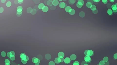 Defocused abstract spring green pattern whith copy space. Luminous round boke Stock Photos