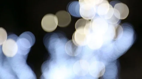 Defocused ambient abstract bokeh particles background Stock Footage