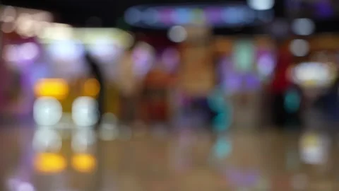 Defocused of Amusement machine arcade Stock Footage 333967372