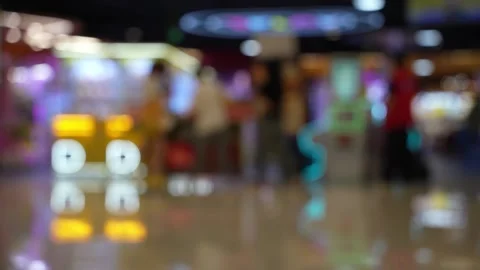 Defocused of Amusement machine arcade Stock Footage 333967436