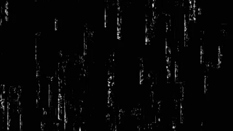 Defocused, Analog, Matrix Inspired Noise Effect Stock Footage 150008439