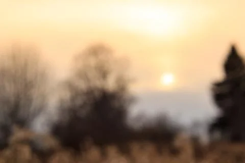 Defocused background with autumn sunset Stock Photos