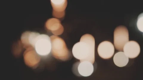 Defocused Background With Blinking Stars. Blurred Bokeh curtain Stock Footage 80621731
