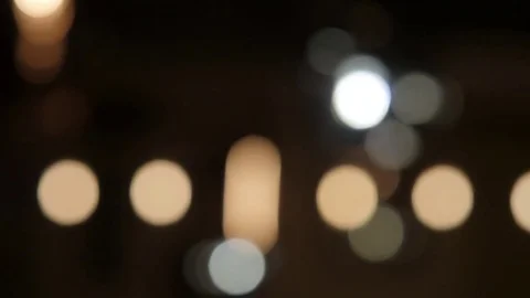 Defocused Background With Blinking Stars. Blurred Bokeh curtain Stock-Footage 80621838