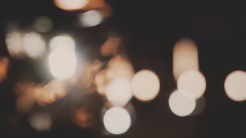 Defocused Background With Blinking Stars. Blurred Bokeh curtain Stock Footage 80621999