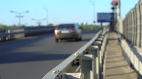 Defocused background of city traffic Stock Footage 67106286