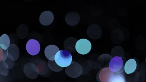 Defocused blue bokeh on a dark background Stock Footage 226773069