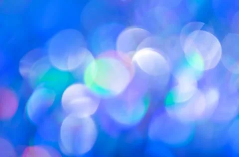Defocused blue lights background Stock Photos