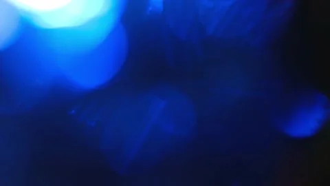 Defocused blur background. Blue neon lights. 4k background in cyberpunk Stock Footage 169650744