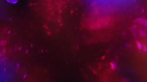 Defocused blur background. Red blue purple neon lights. 4k background Stock Footage 169354160