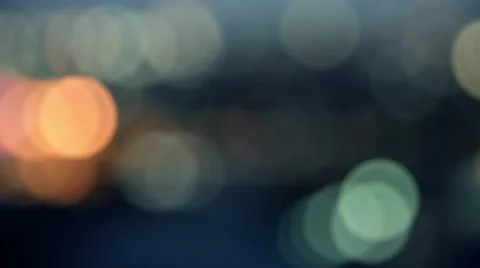 Defocused blur of city light bokeh on colorful background Stock Footage 63460897