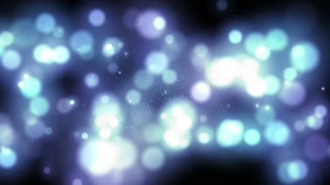 Defocused, blurred bokeh and abstract blurred blue light elements Stock Footage 157654074