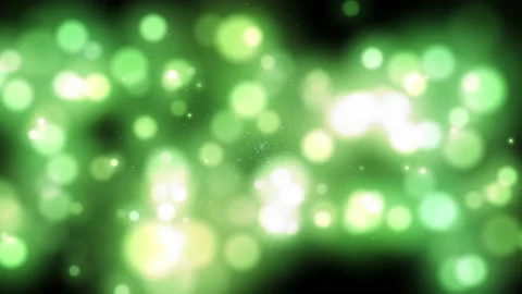 Defocused, blurred bokeh and abstract blurred green light elements Stock Footage 157654077