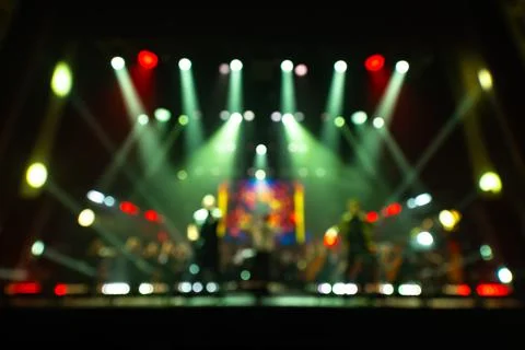Defocused blurred concert Stock Photos