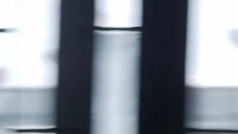 Defocused blurred motion view green bokeh landscape Видео 332292996