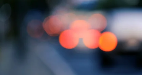 Defocused, blurry, blurred of slow moving traffic Stock Footage 104081053