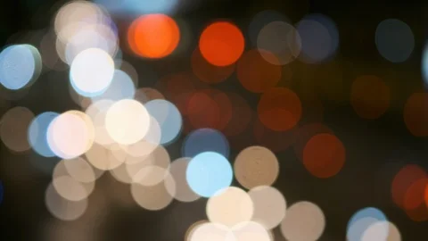 Defocused, blurry, blurred of slow moving traffic Stock Footage 120765220