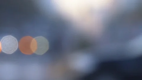 Defocused blurry view of Traffic jam in early morning 2 Stock Footage 126011084