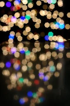 Defocused bokeh in the background with a clear texture in focus in the foregr Foto stock