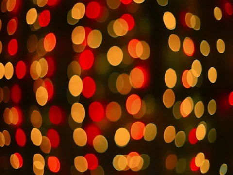 Defocused bokeh cristmas sparkles lights abstract background. Stock Footage