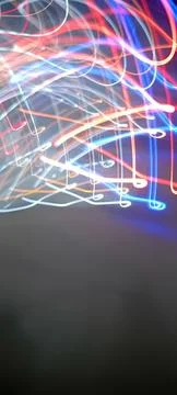 Defocused Bokeh Lights Abstract texture. Night Bokeh Light In Big City Stock Photos