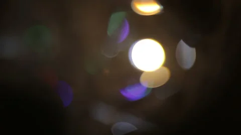 Defocused bokeh lights Stock Footage 61207668