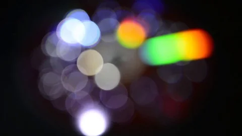 Defocused bokeh lights Stock Footage 72240646