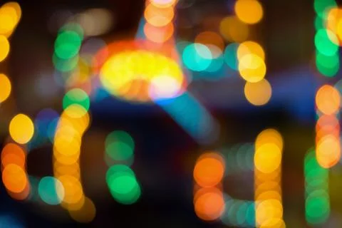 Defocused bokeh lights Stock Photos