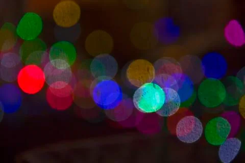 Defocused bokeh lights Stock Photos