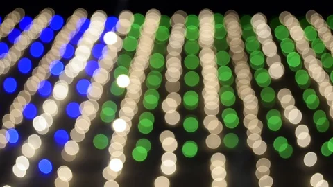 Defocused Bokeh Night Lights Stock Footage 104792748