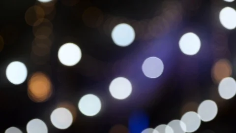 Defocused Bokeh Night Lights Stock Footage 104806383