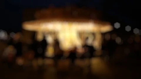 Defocused Carousel for Backgrounds Видео 112184058