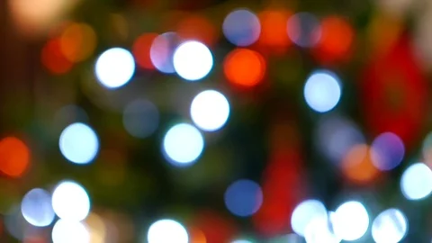 Defocused of Christmas background. Bokeh effect lighting Stock Footage 83379382