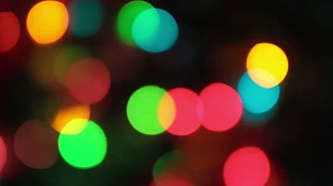 Defocused christmas light Stock Footage 33739914