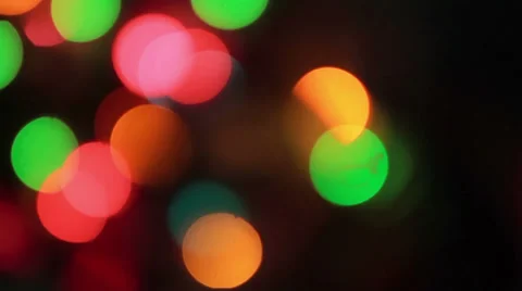 Defocused christmas light Stock Footage 33739919