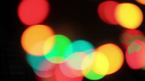 Defocused christmas light Stock Footage 33739921