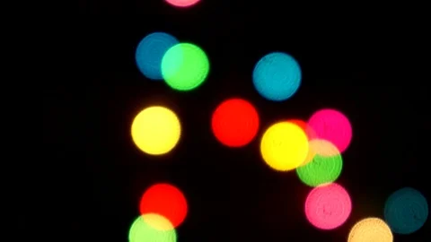 Defocused christmas light loopable background Stock Footage 98772474