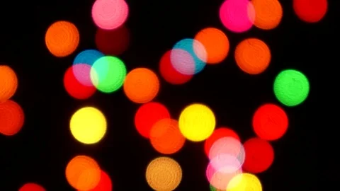 Defocused christmas light loopable background Stock Footage 98772491