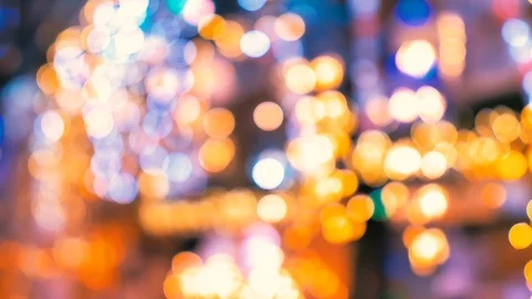 Defocused christmas lights background Stock Footage 124478169