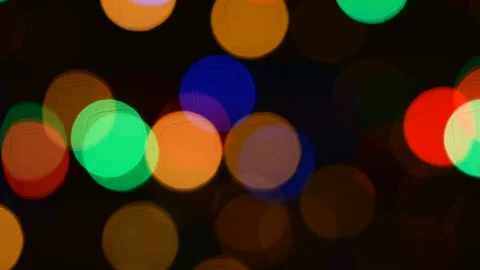 Defocused Christmas lights on the background. 库存影片 139251817