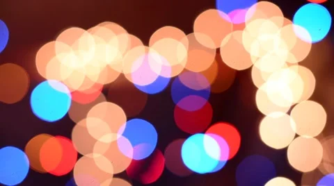 Defocused christmas lights. Stock Footage 49192197