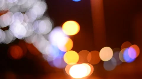 Defocused christmas lights Stock Footage 58281000