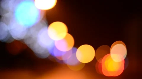 Defocused christmas lights Stock Footage 58285202